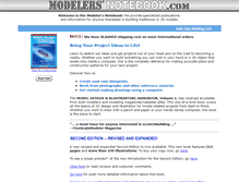 Tablet Screenshot of modelersnotebook.com